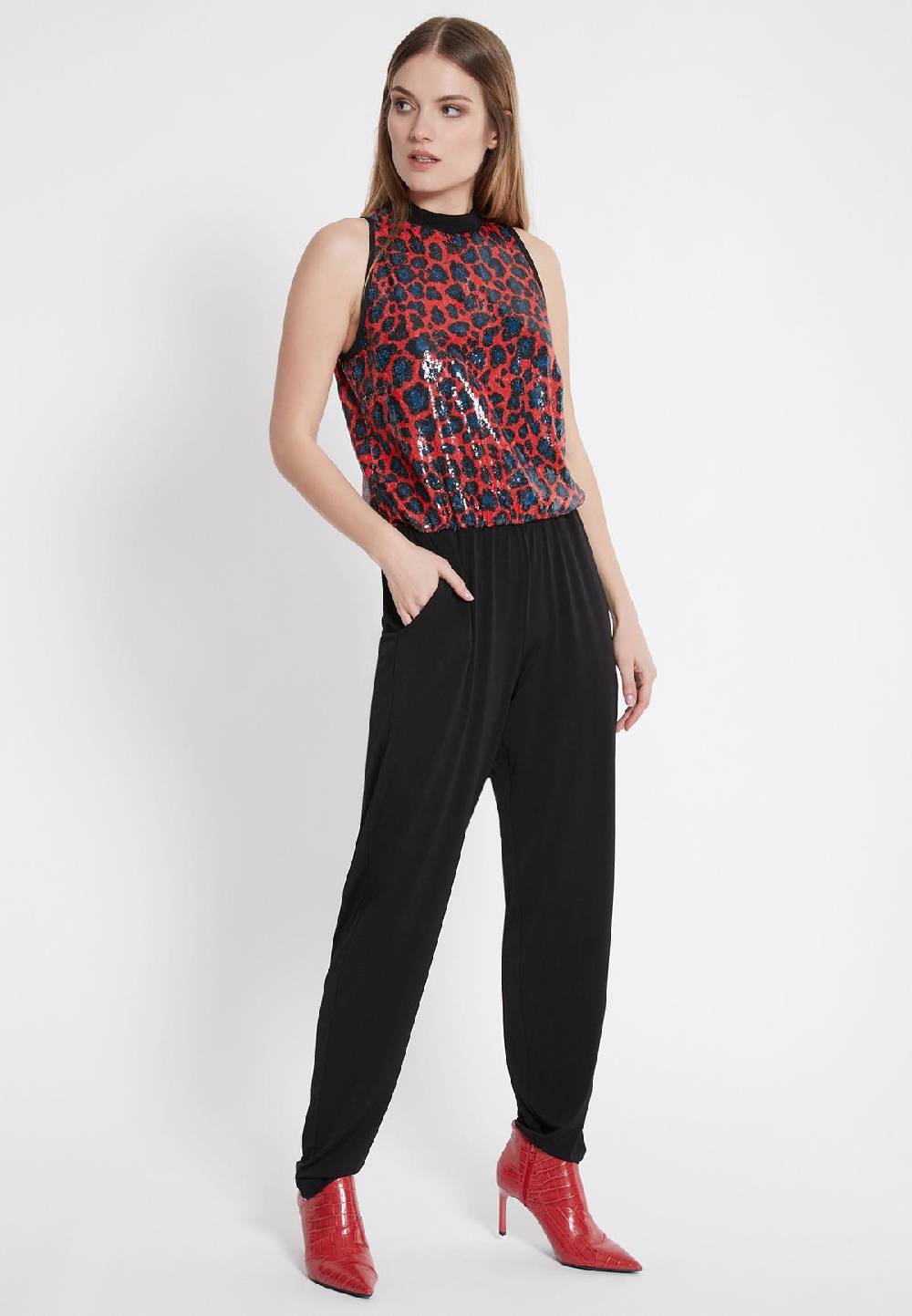 Ana Alcazar Pailletten Jumpsuit Waofy