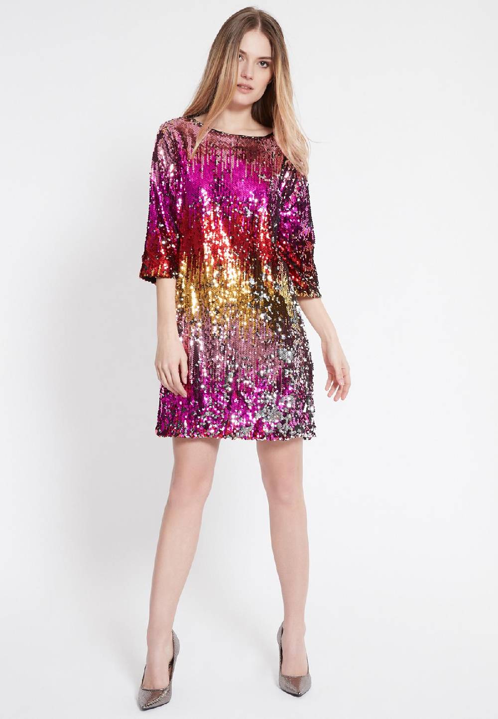 Ana Alcazar Pailletten Kleid Wanuka