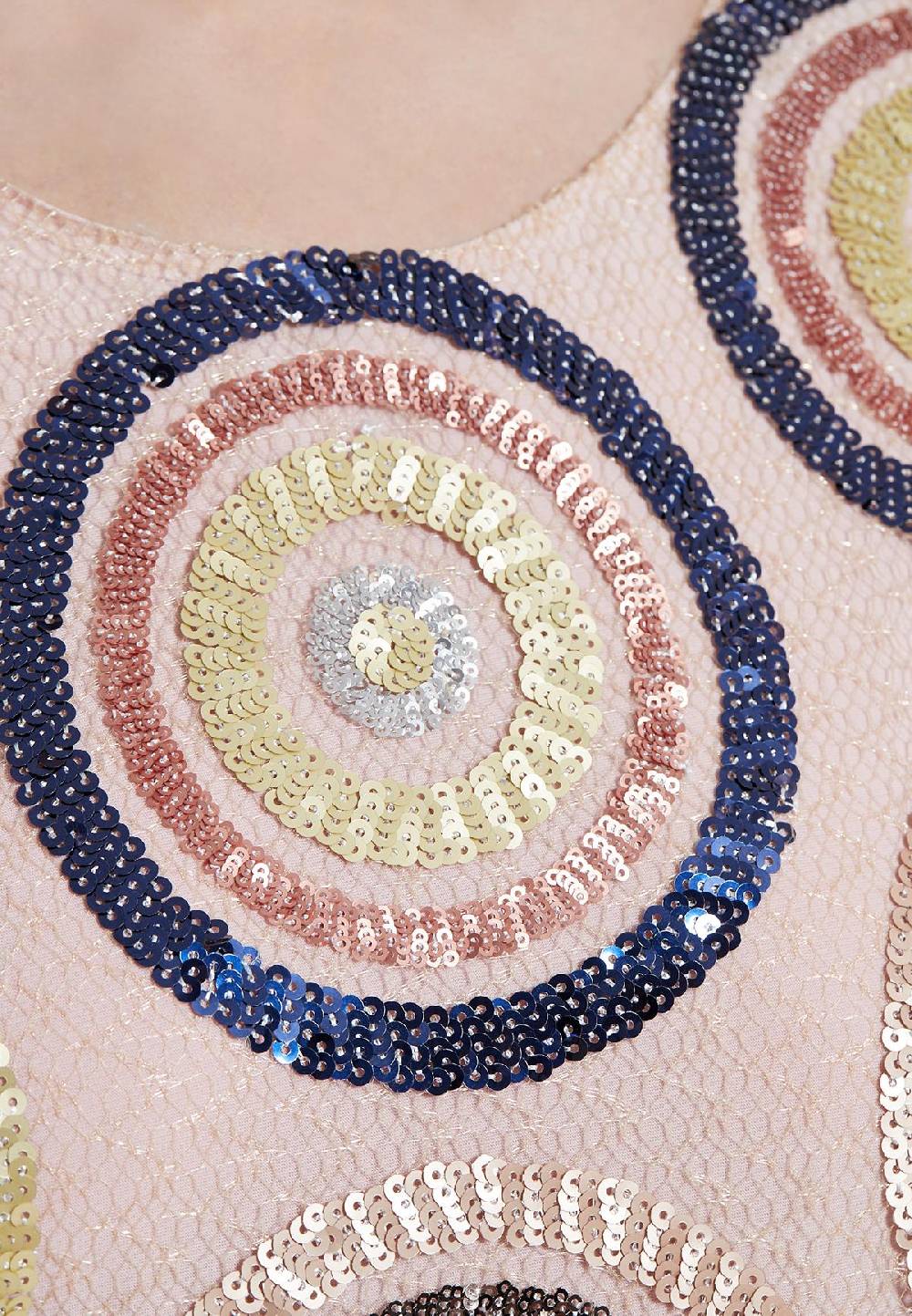 Ana Alcazar Pailletten Kleid Zegy