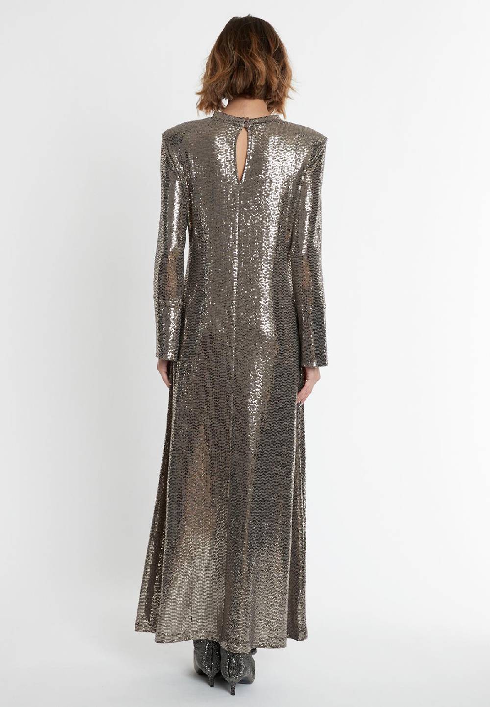 Ana Alcazar Pailletten Maxikleid Sagaty