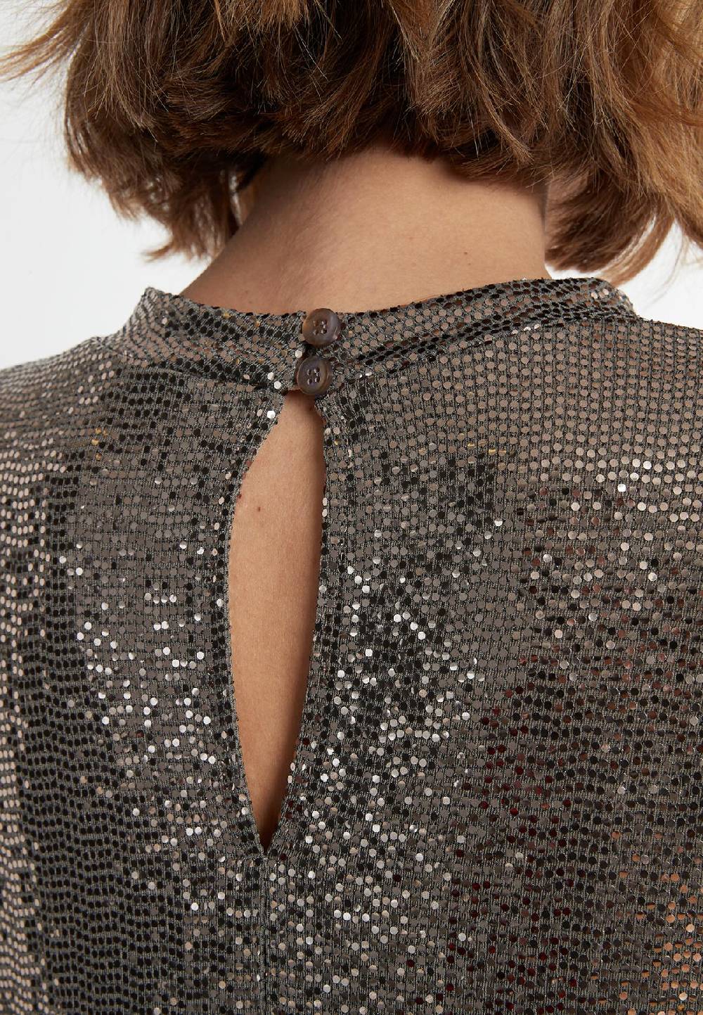 Ana Alcazar Pailletten Maxikleid Sagaty