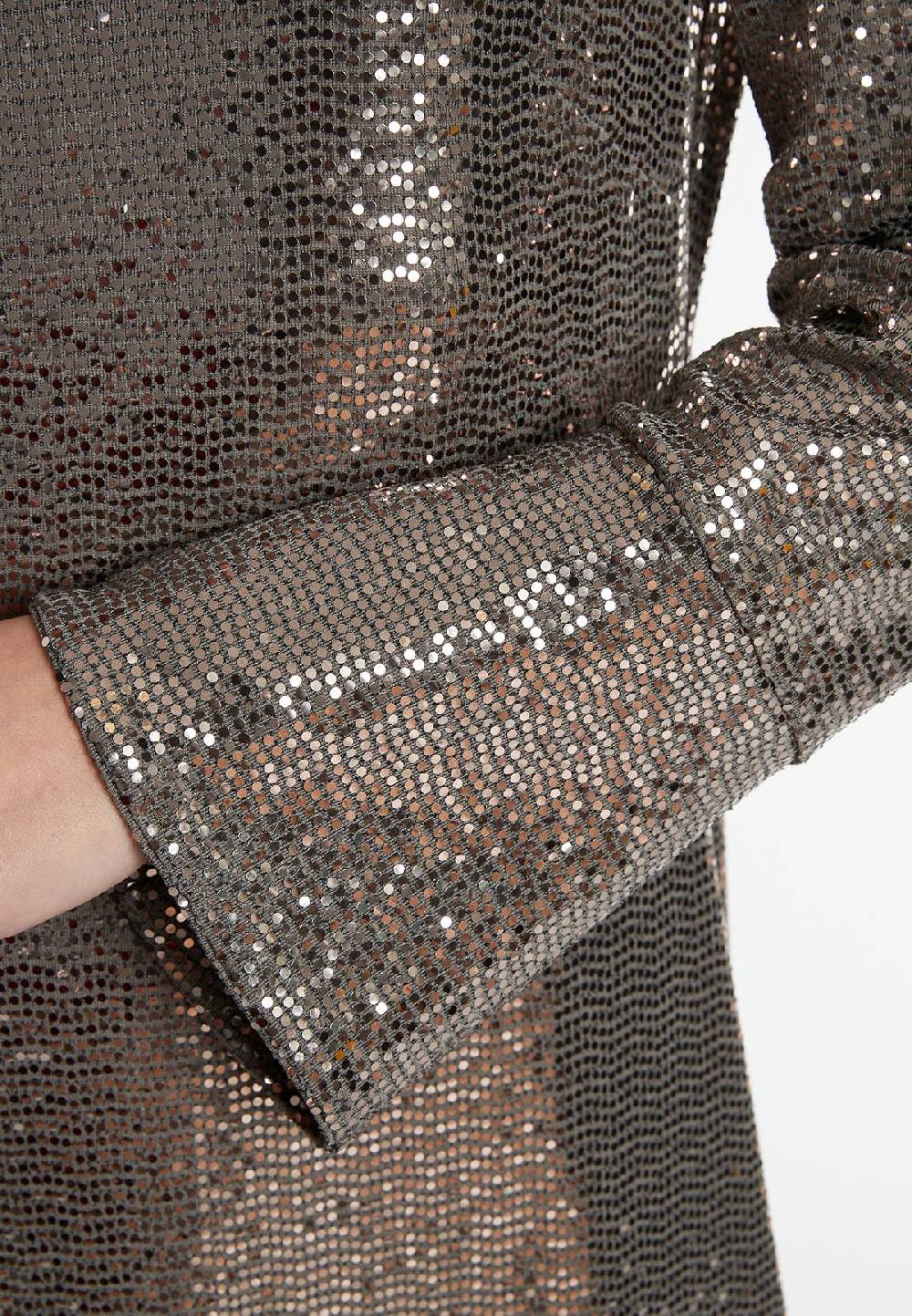 Ana Alcazar Pailletten Maxikleid Sagaty