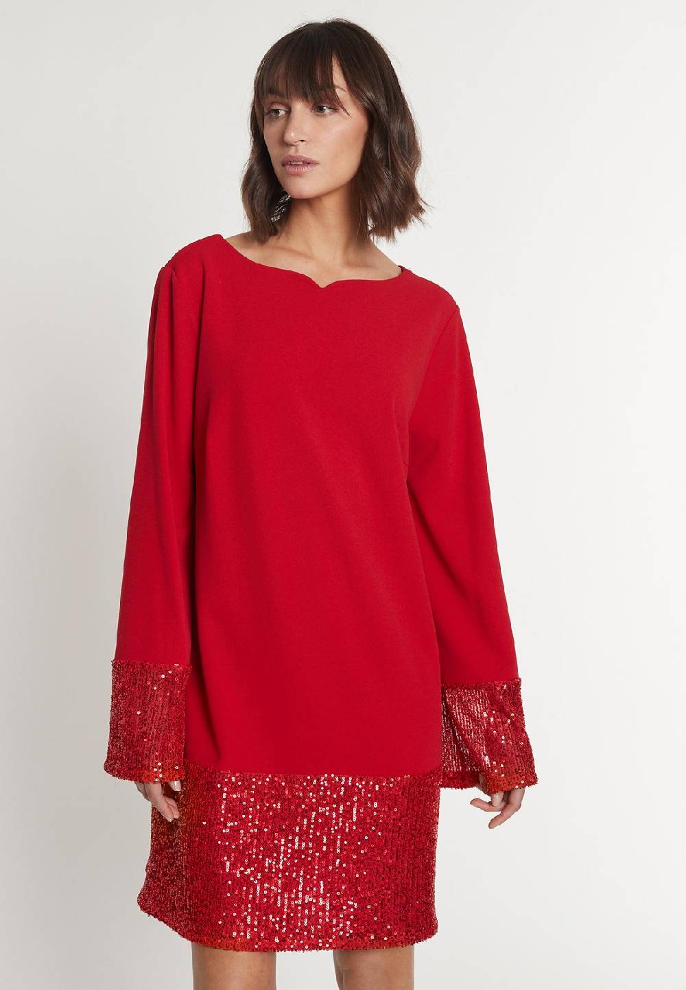 Ana Alcazar Pailletten Mix Kleid Magosa