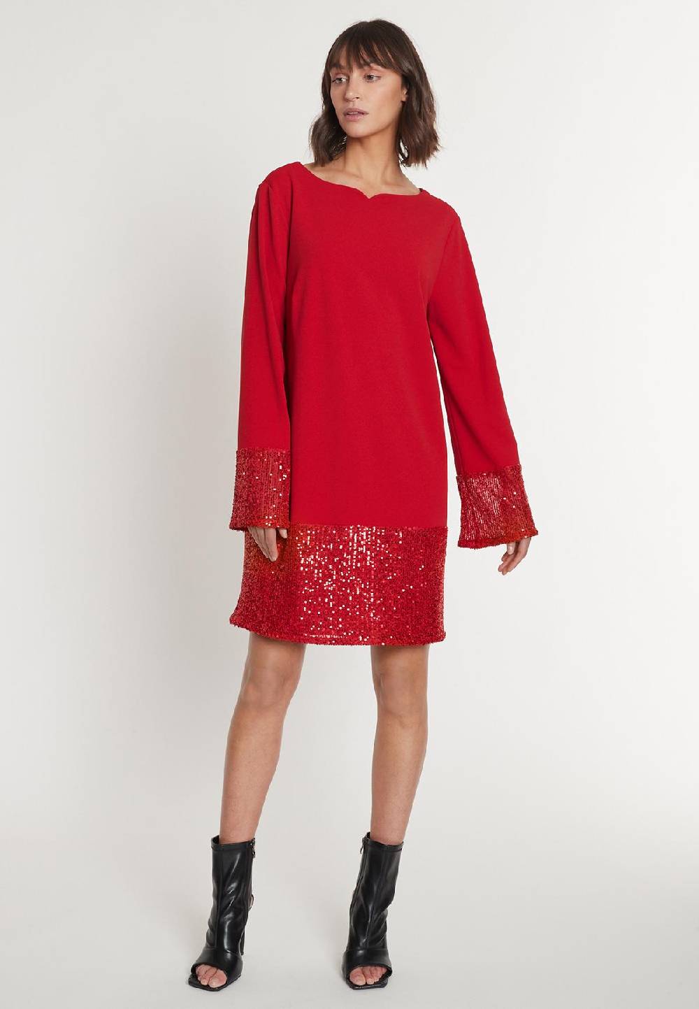 Ana Alcazar Pailletten Mix Kleid Magosa