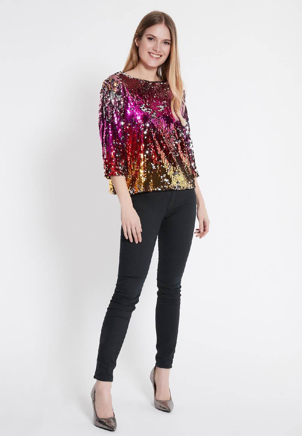 Ana Alcazar Pailletten Top Wanety