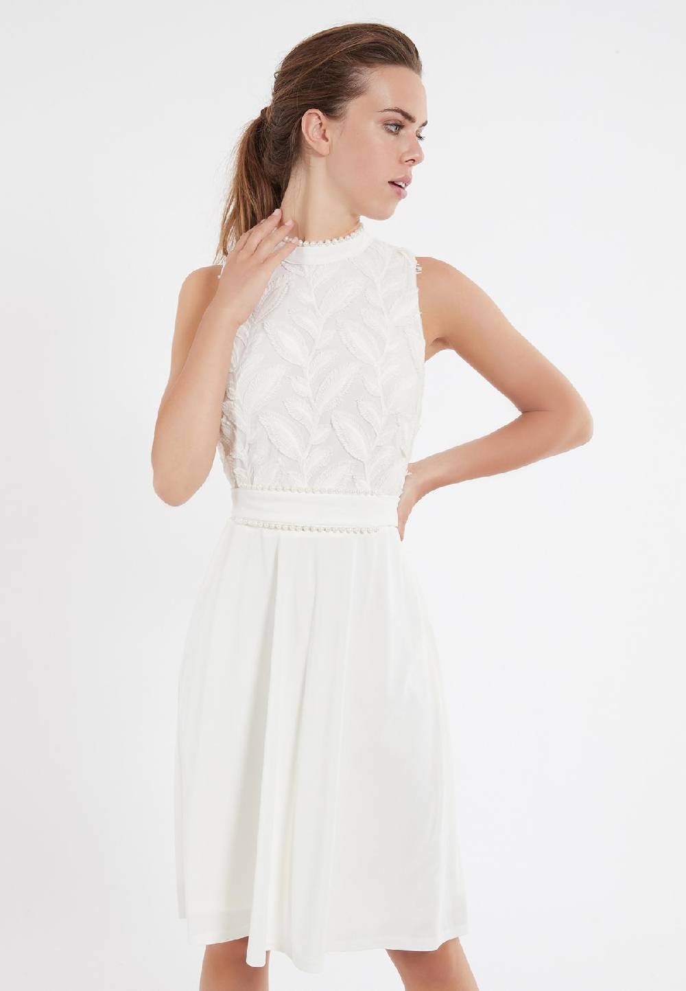 Ana Alcazar Perlen Kleid Zawy