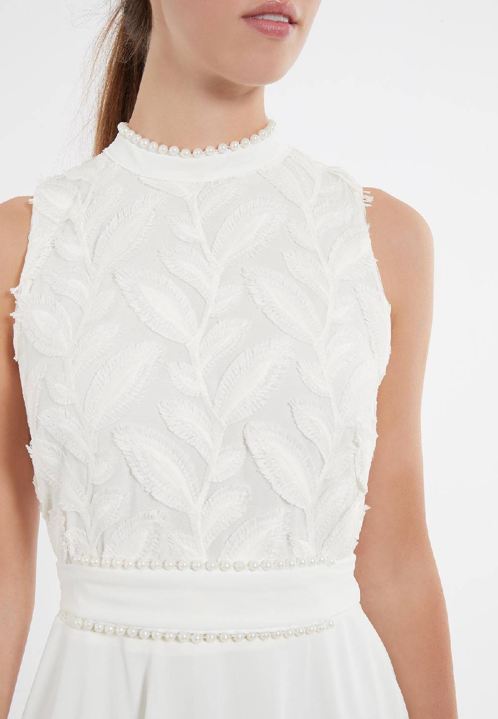 Ana Alcazar Perlen Kleid Zawy