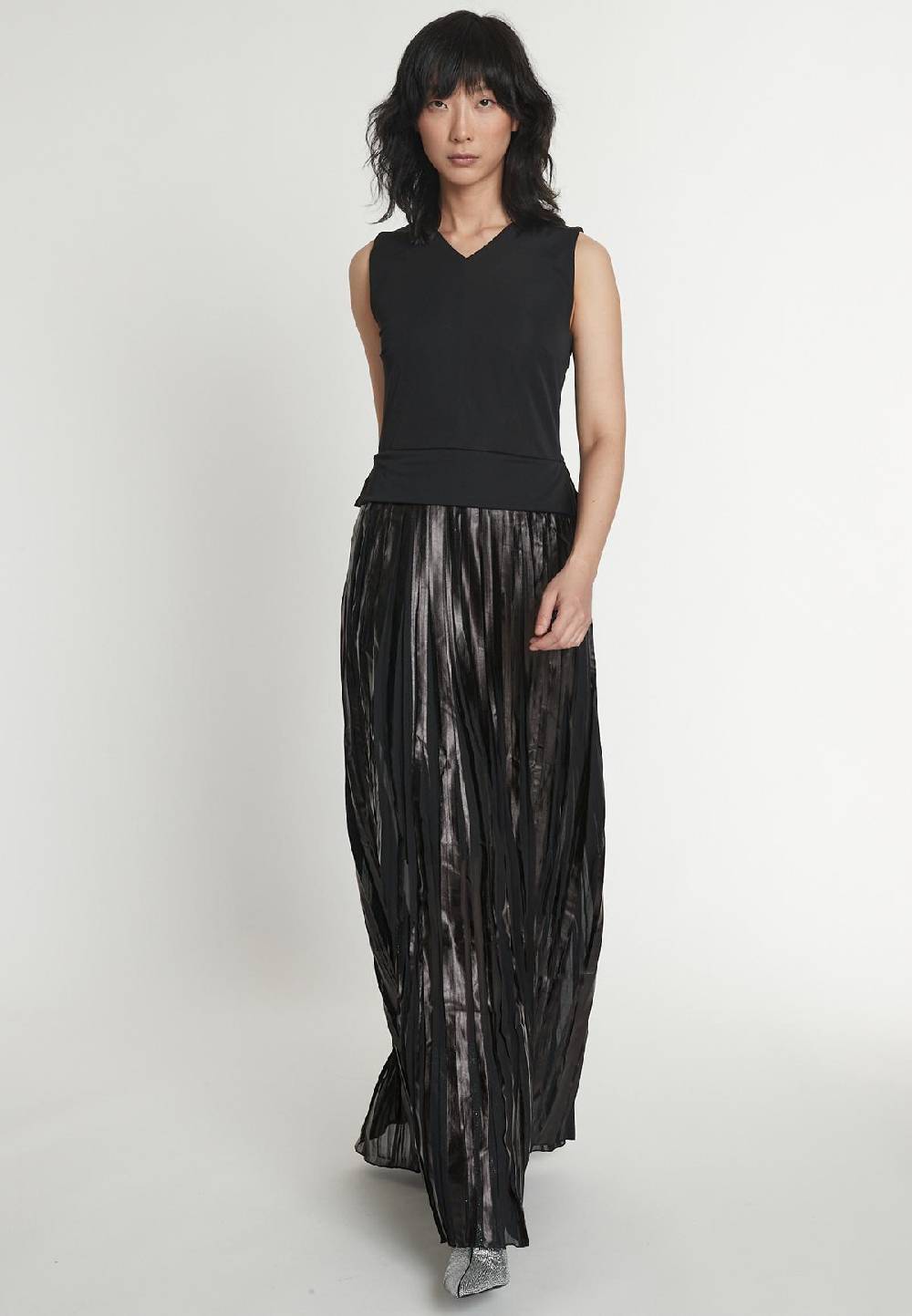 Ana Alcazar Plissé Maxikleid Elvogea