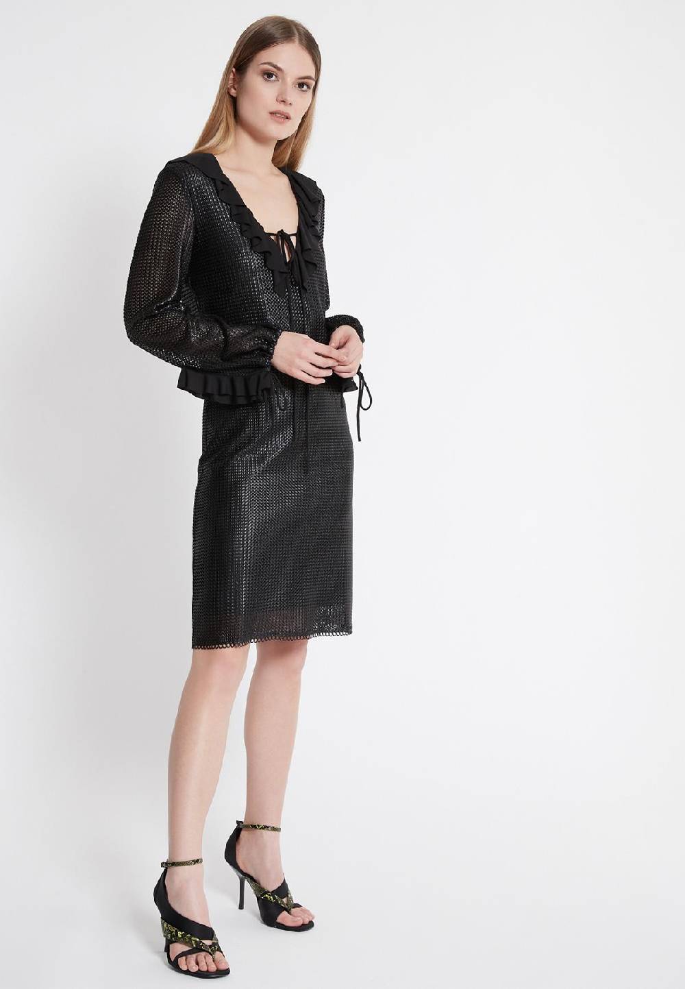 Ana Alcazar Rüschen Kleid Wastis