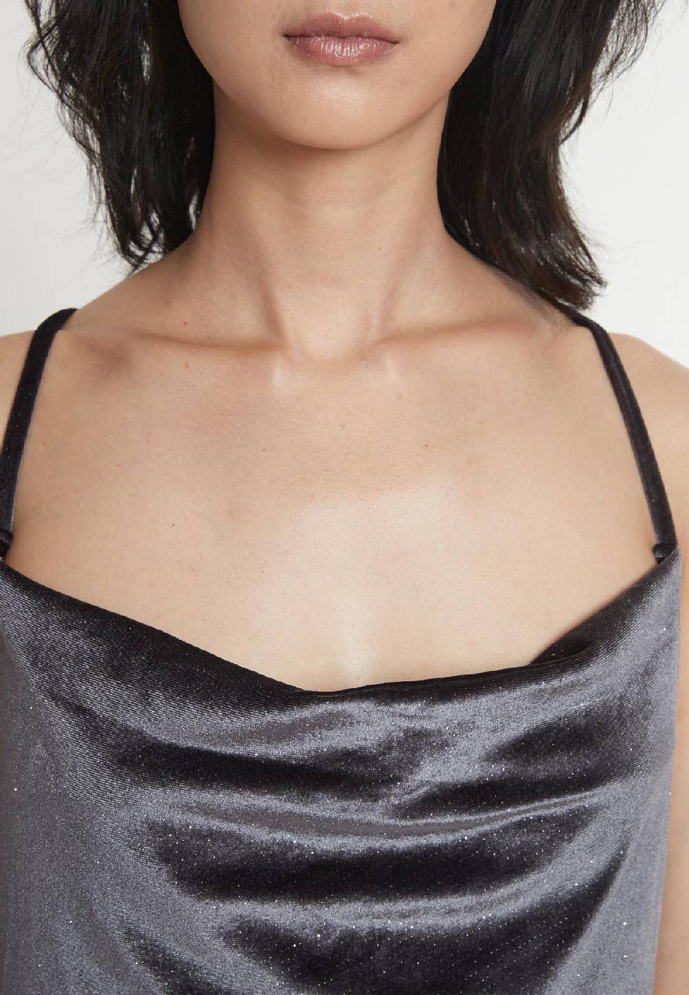 Ana Alcazar Samt Maxikleid Lairola