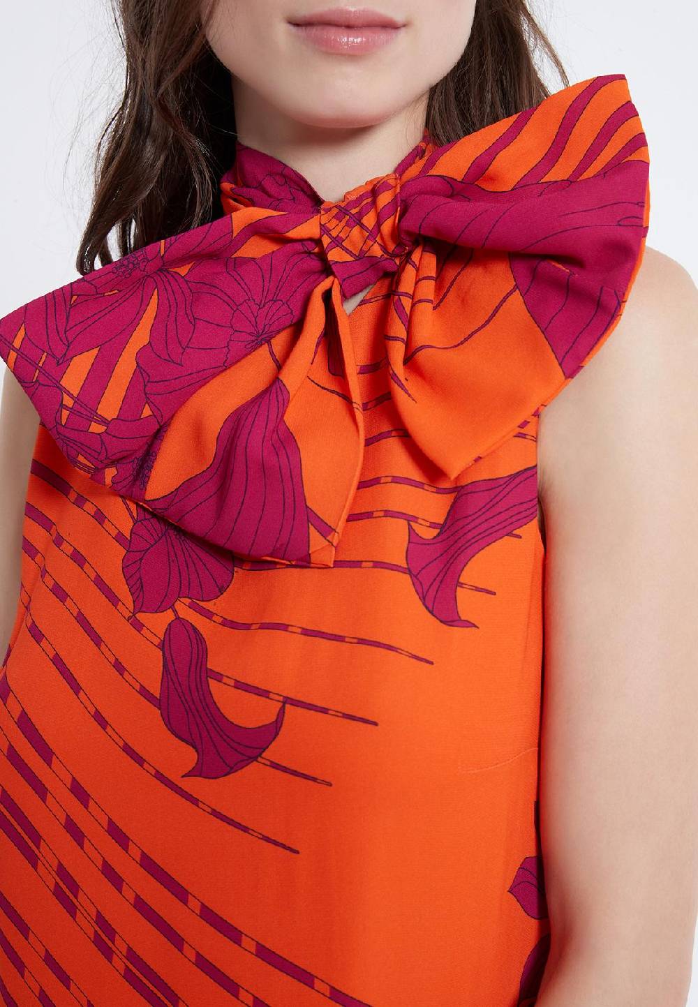 Ana Alcazar Schleifen Kleid Zado