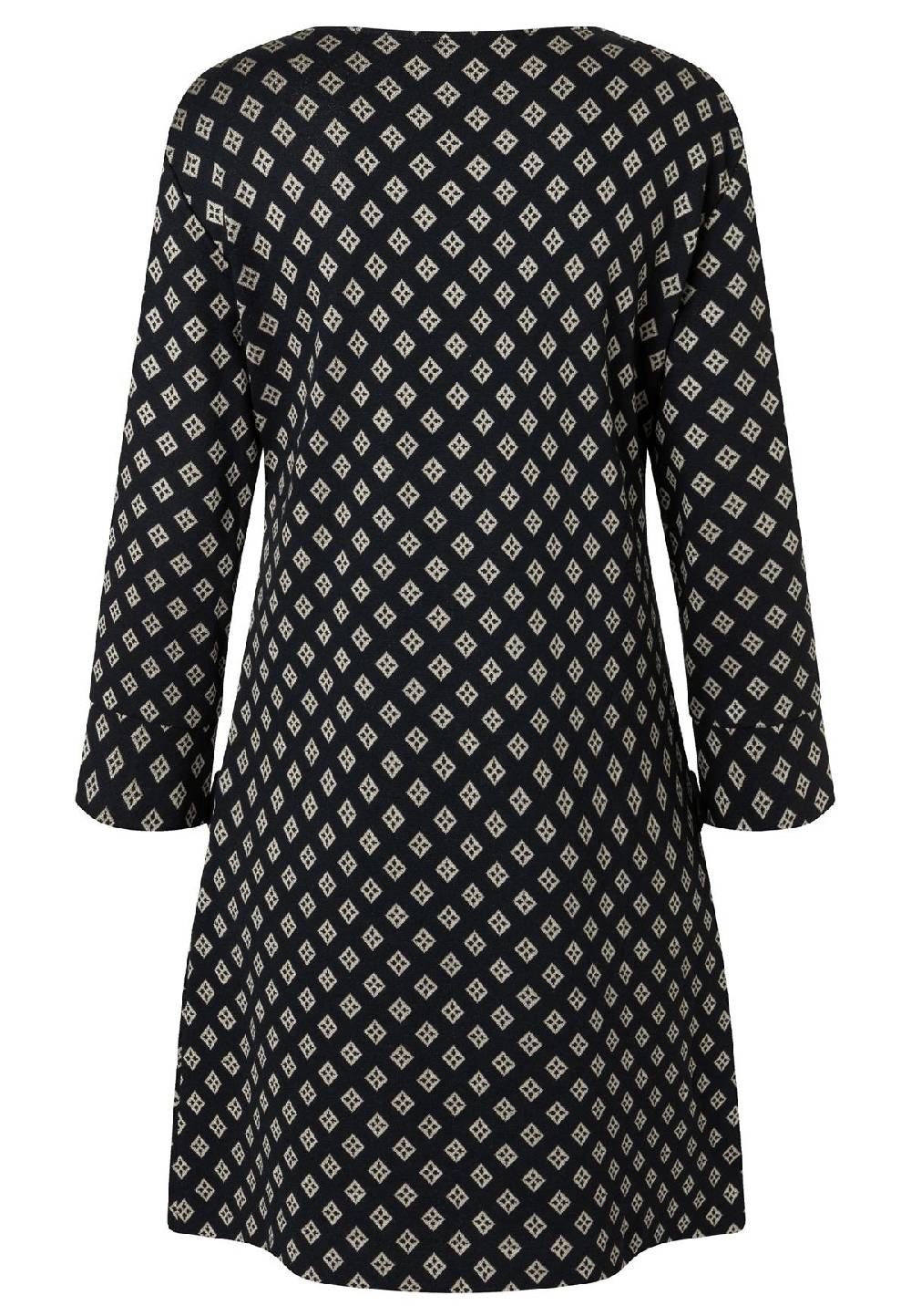 Ana Alcazar Schwarz-Goldenes Tunikakleid Penalora