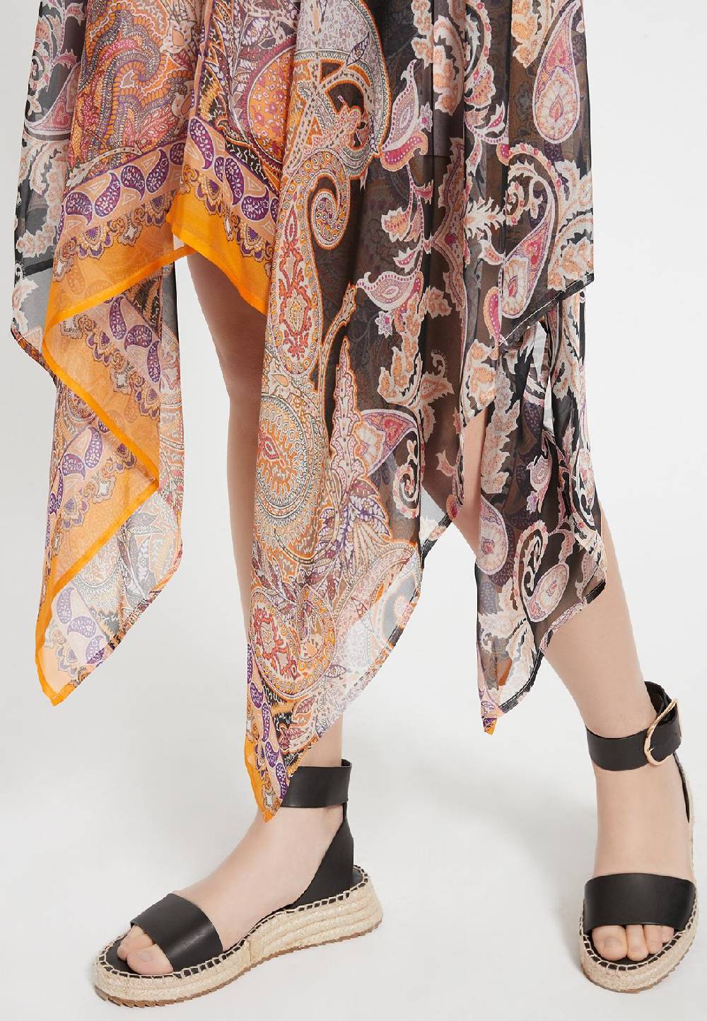 Ana Alcazar Seidenkleid Zeza Dark