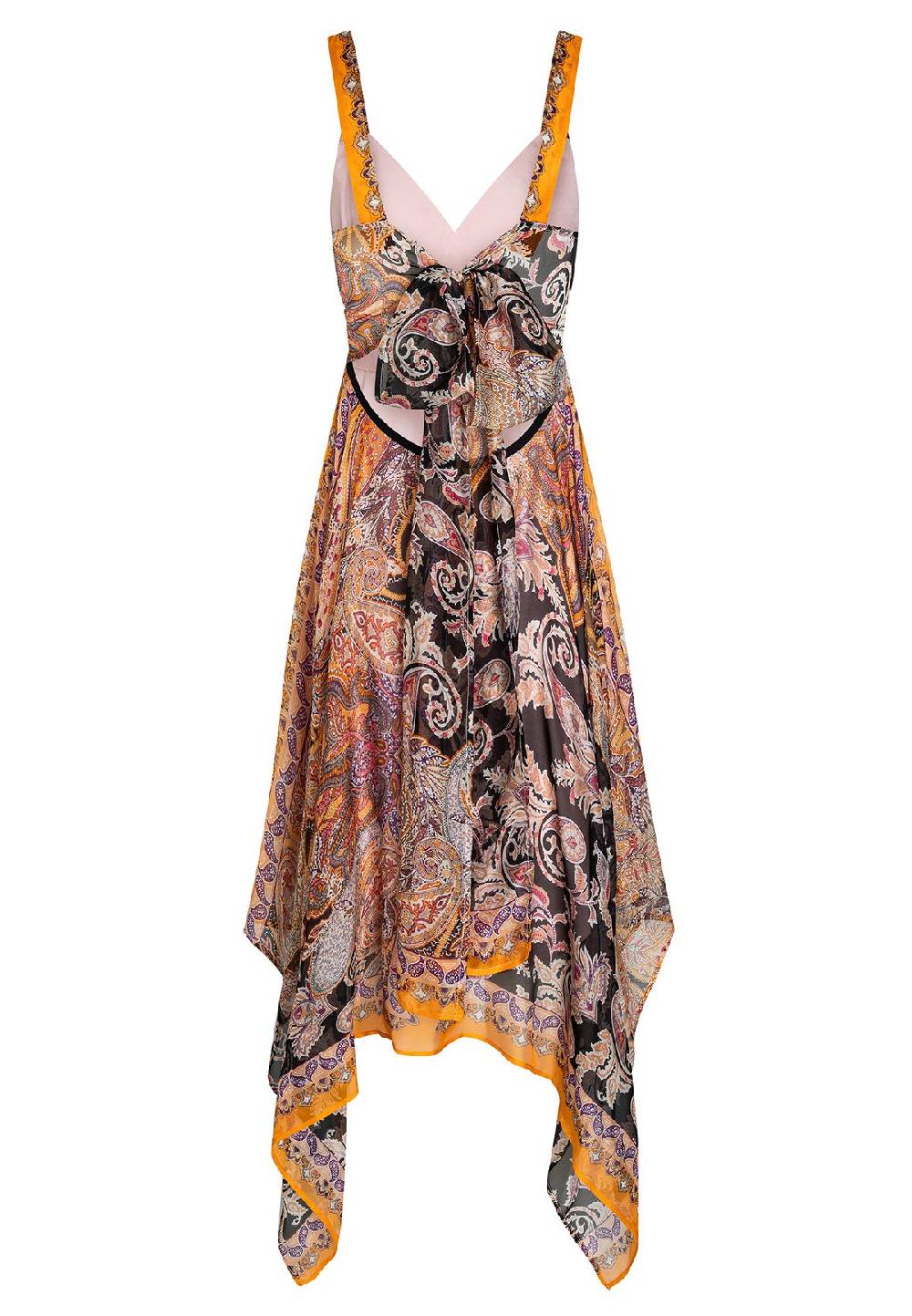 Ana Alcazar Seidenkleid Zeza Dark