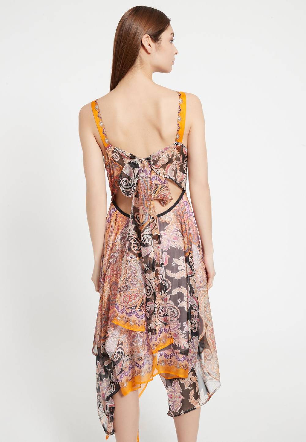 Ana Alcazar Seidenkleid Zeza Dark