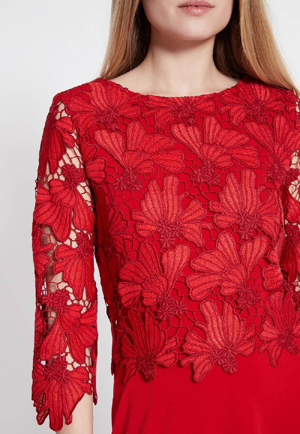 Ana Alcazar Spitzen-Mix Kleid Wapiura