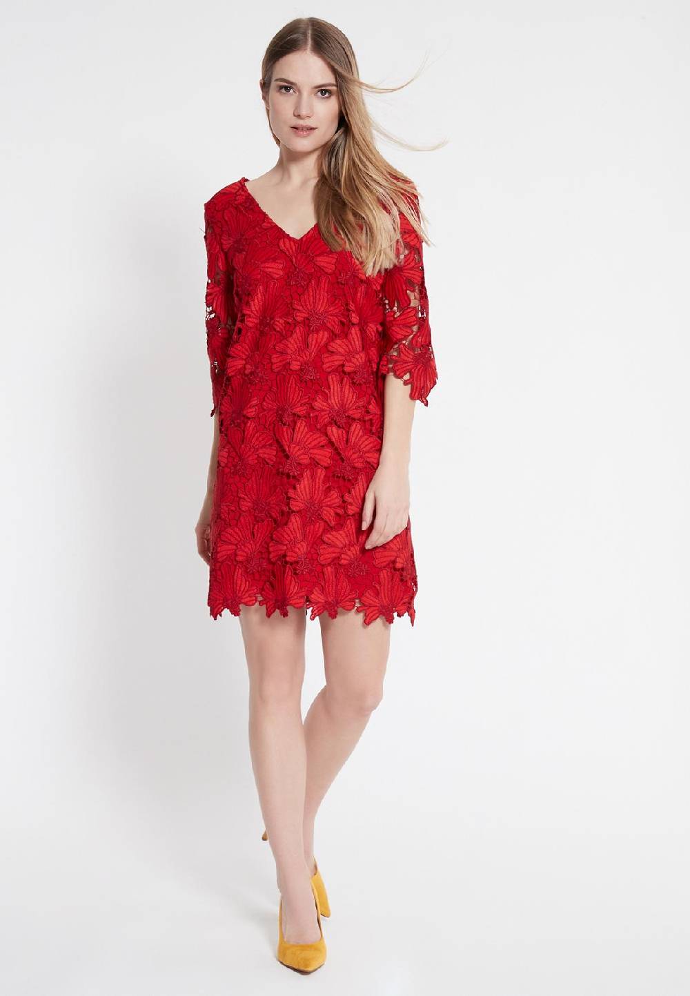 Ana Alcazar Spitzen Tunika Kleid Wapias