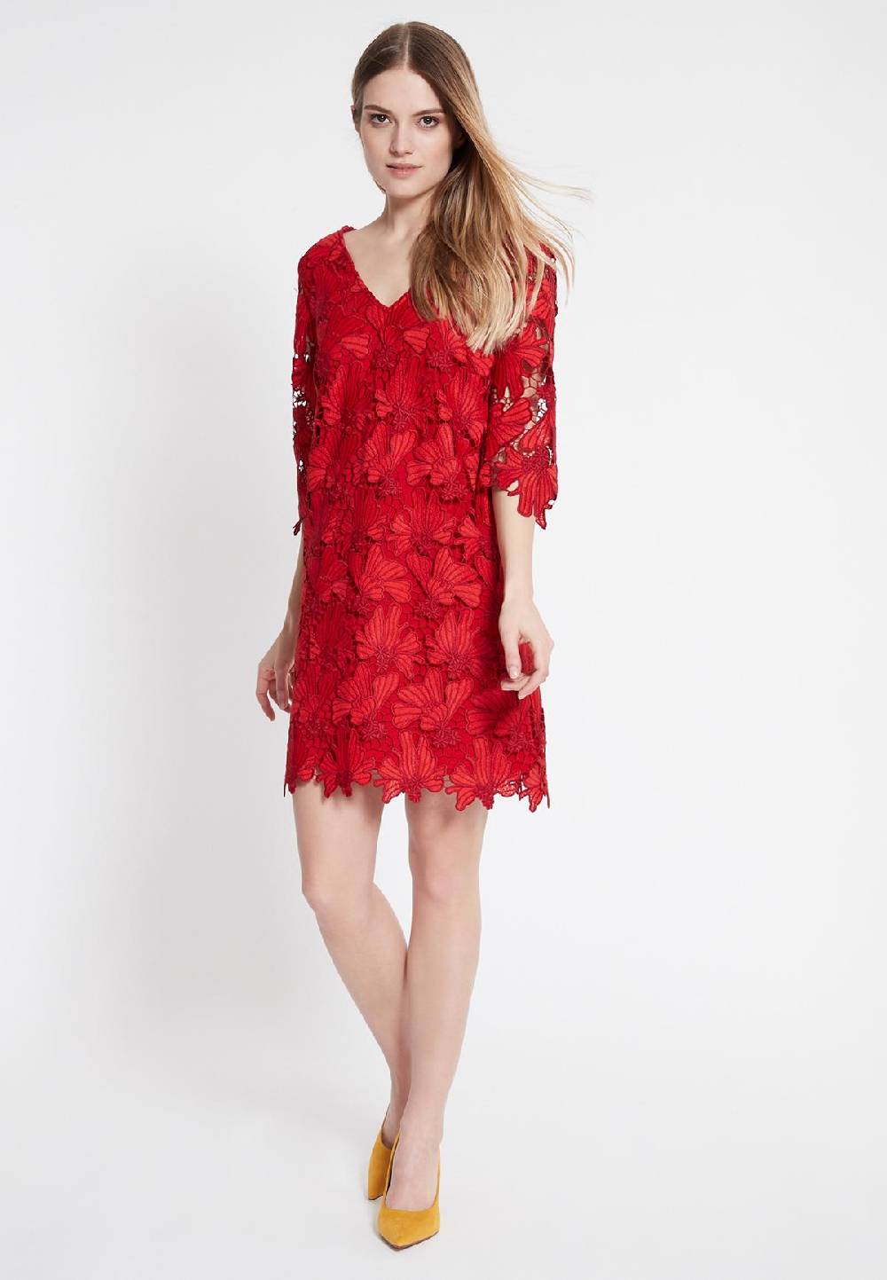 Ana Alcazar Spitzen Tunika Kleid Wapias