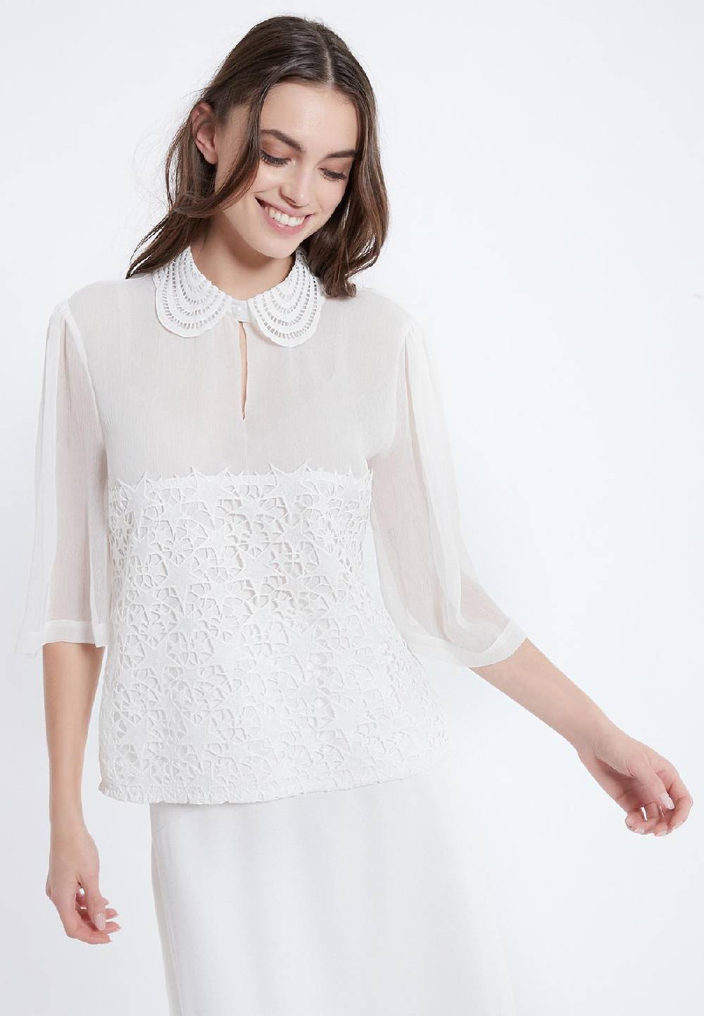 Ana Alcazar Spitzenbluse Adne