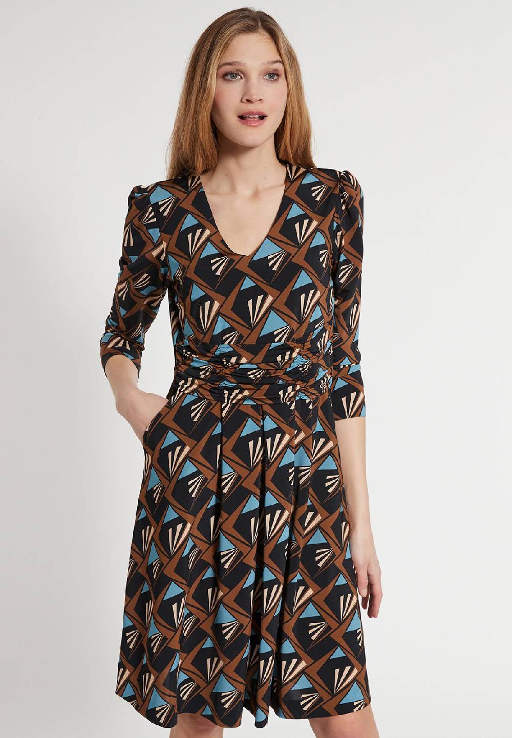 Ana Alcazar Tailliertes Kleid Esadia