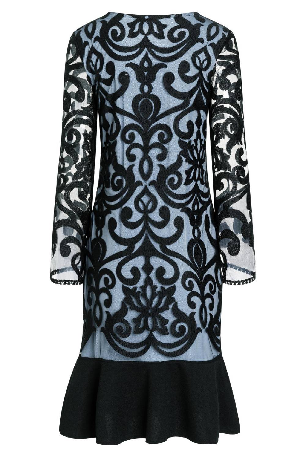 Ana Alcazar Volant Kleid Warisia Blau