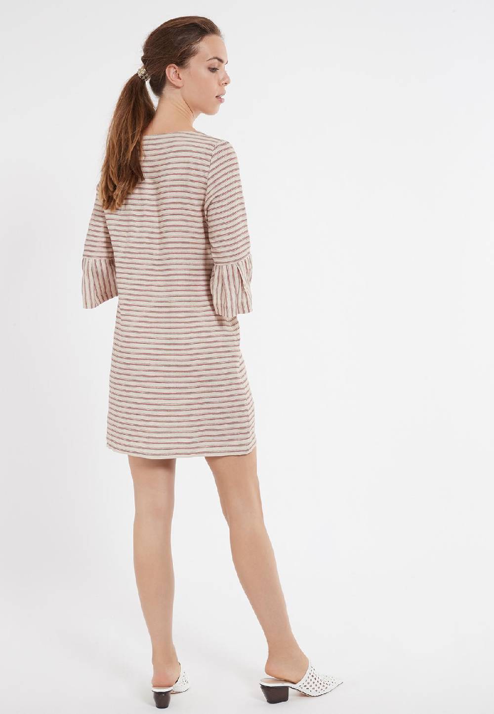 Ana Alcazar Volant Leinenkleid Zemes