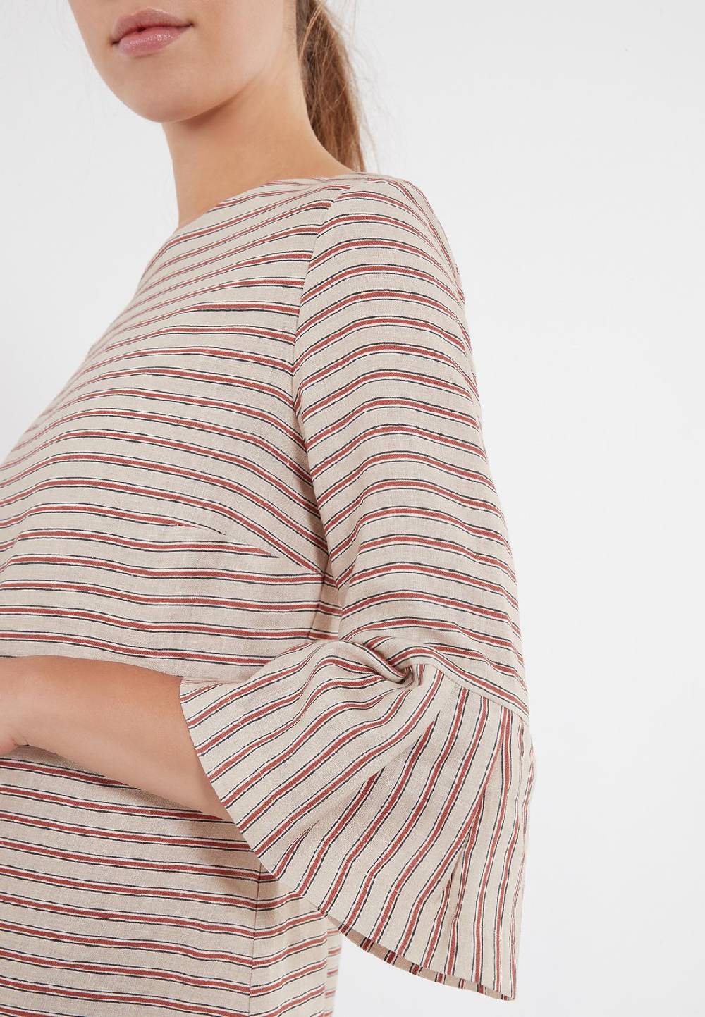 Ana Alcazar Volant Leinenkleid Zemes