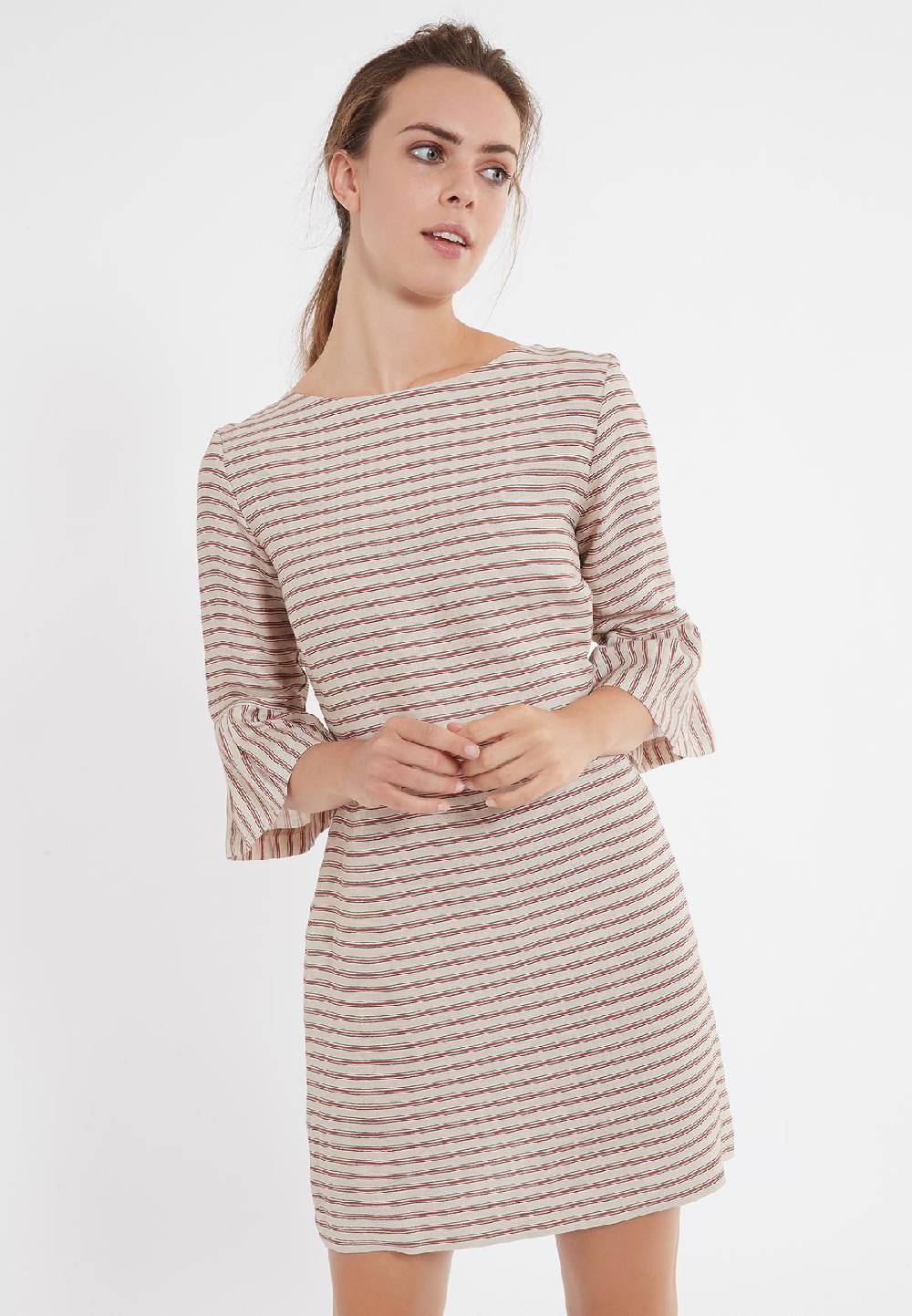 Ana Alcazar Volant Leinenkleid Zemos