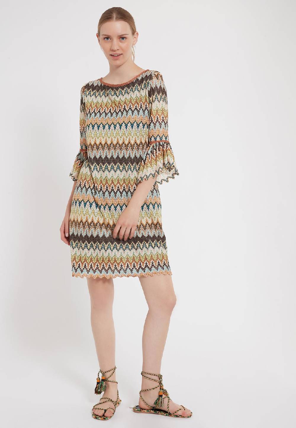 Ana Alcazar Volantarm Kleid Zagy