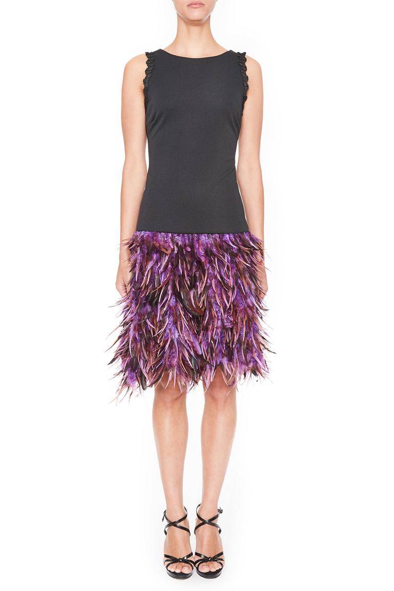 Ana Alcazar Black Label Federn Cocktailkleid Juvene