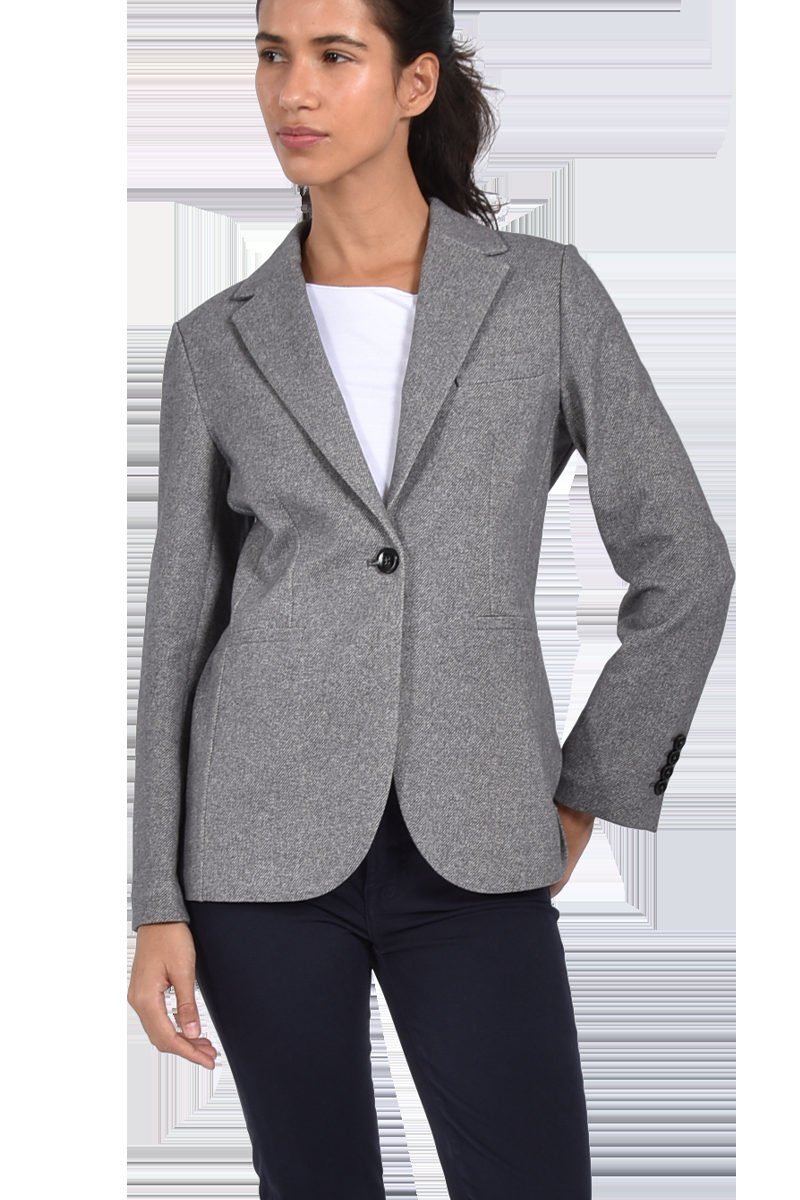 CIRCOLO Baumwollblazer Mit Fischgräten-Muster Von CIRCOLO