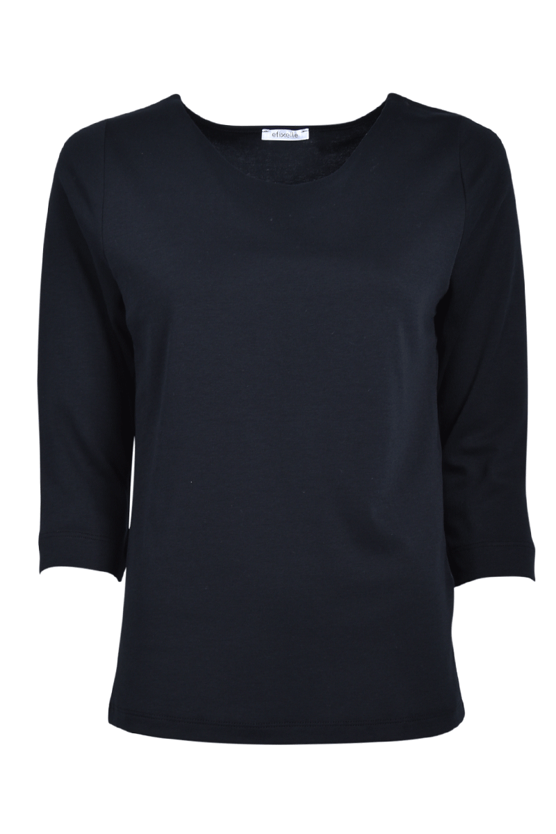 EFIXELLE Baumwollshirt mit U-Boot-Ausschnitt von EFIXELLE