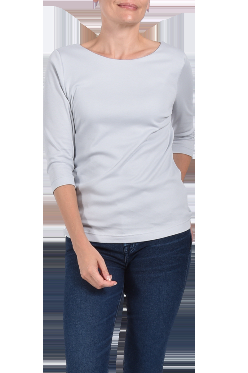 EFIXELLE Baumwollshirt Mit U-Boot-Ausschnitt Von EFIXELLE