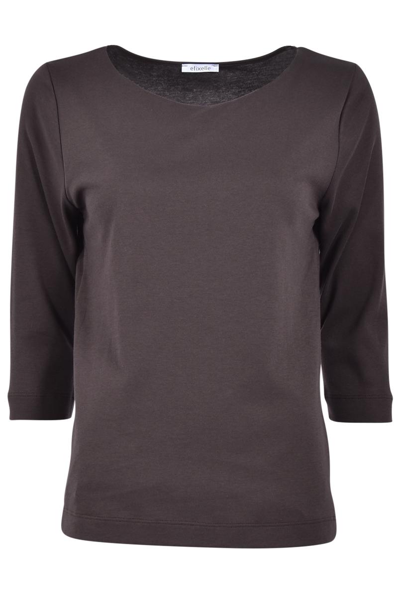 EFIXELLE Baumwollshirt mit U-Boot-Ausschnitt von EFIXELLE