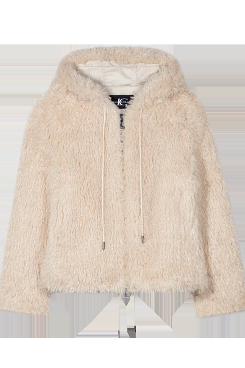 LUISA CERANO Blouson in Felloptik mit Kapuze von LUISA CERANO