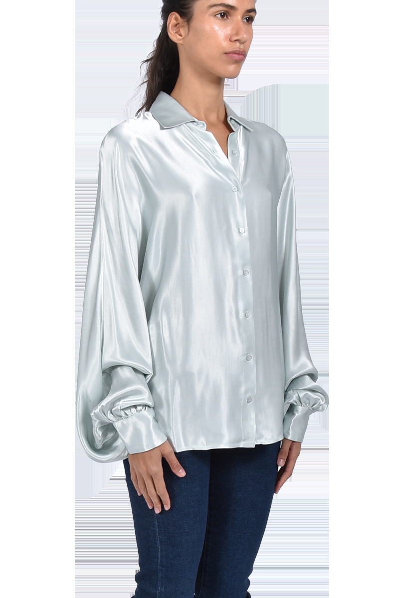 SOSUE Bluse "Antonia-Slim" Glänzend Mit Fledermausärmeln Von SOSUE,