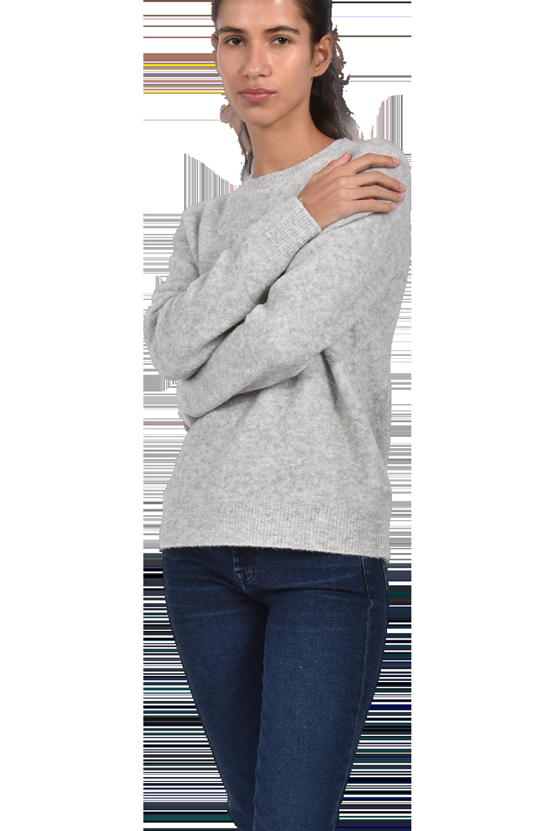 INSIEME Bouclé-Pullover Mit Rundhalsausschnitt Von INSIEME