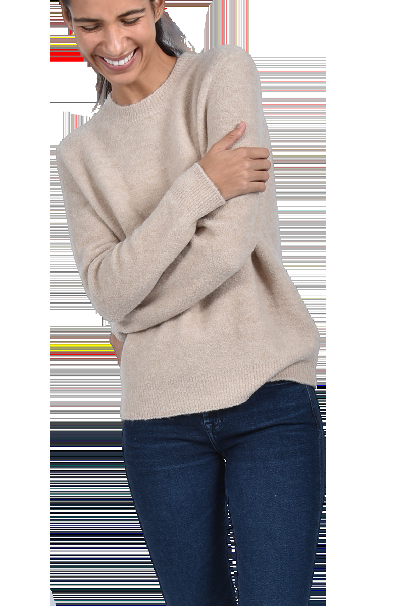 INSIEME Bouclé-Pullover Mit Rundhalsausschnitt Von INSIEME