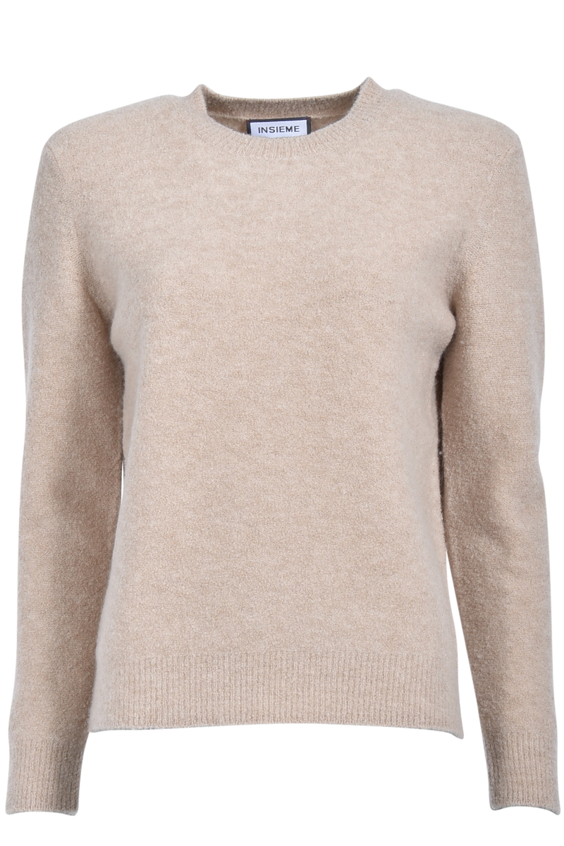 INSIEME Bouclé-Pullover mit Rundhalsausschnitt von INSIEME