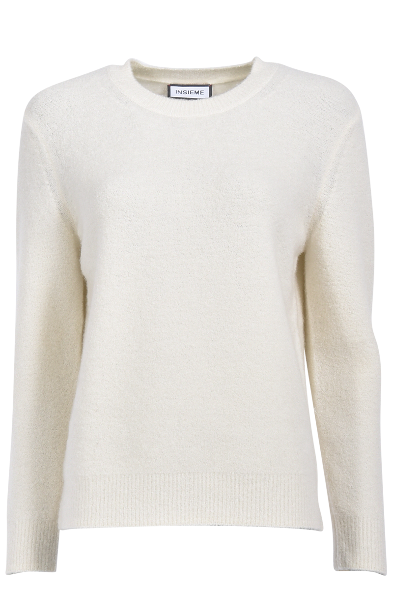 INSIEME Bouclé-Pullover mit Rundhalsausschnitt von INSIEME