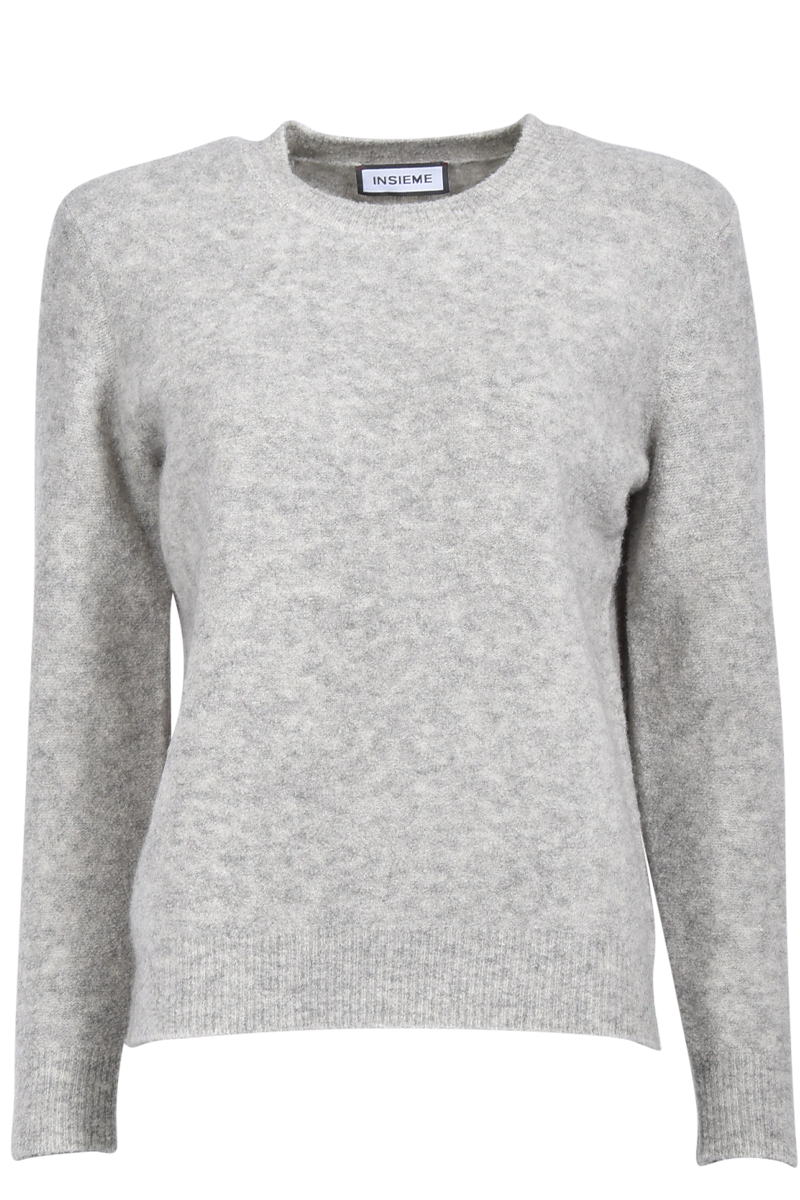 INSIEME Bouclé-Pullover mit Rundhalsausschnitt von INSIEME