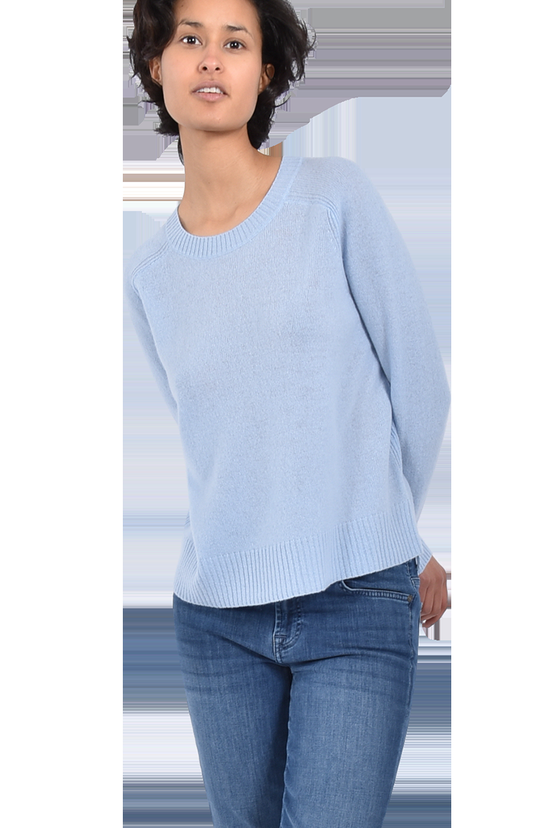 360° Sweater Cashmere-Pullover "Taylor" Von 360° SWEATER | Bleu | M | 2100001568573