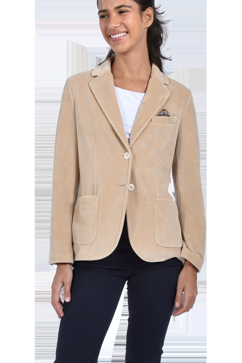 CIRCOLO Blazer Aus Samtstretch Von CIRCOLO