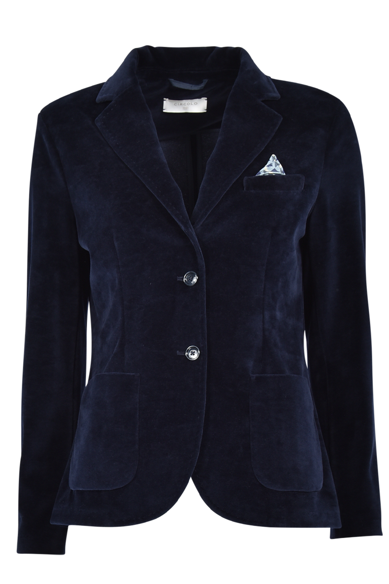 CIRCOLO Blazer aus Samtstretch von CIRCOLO