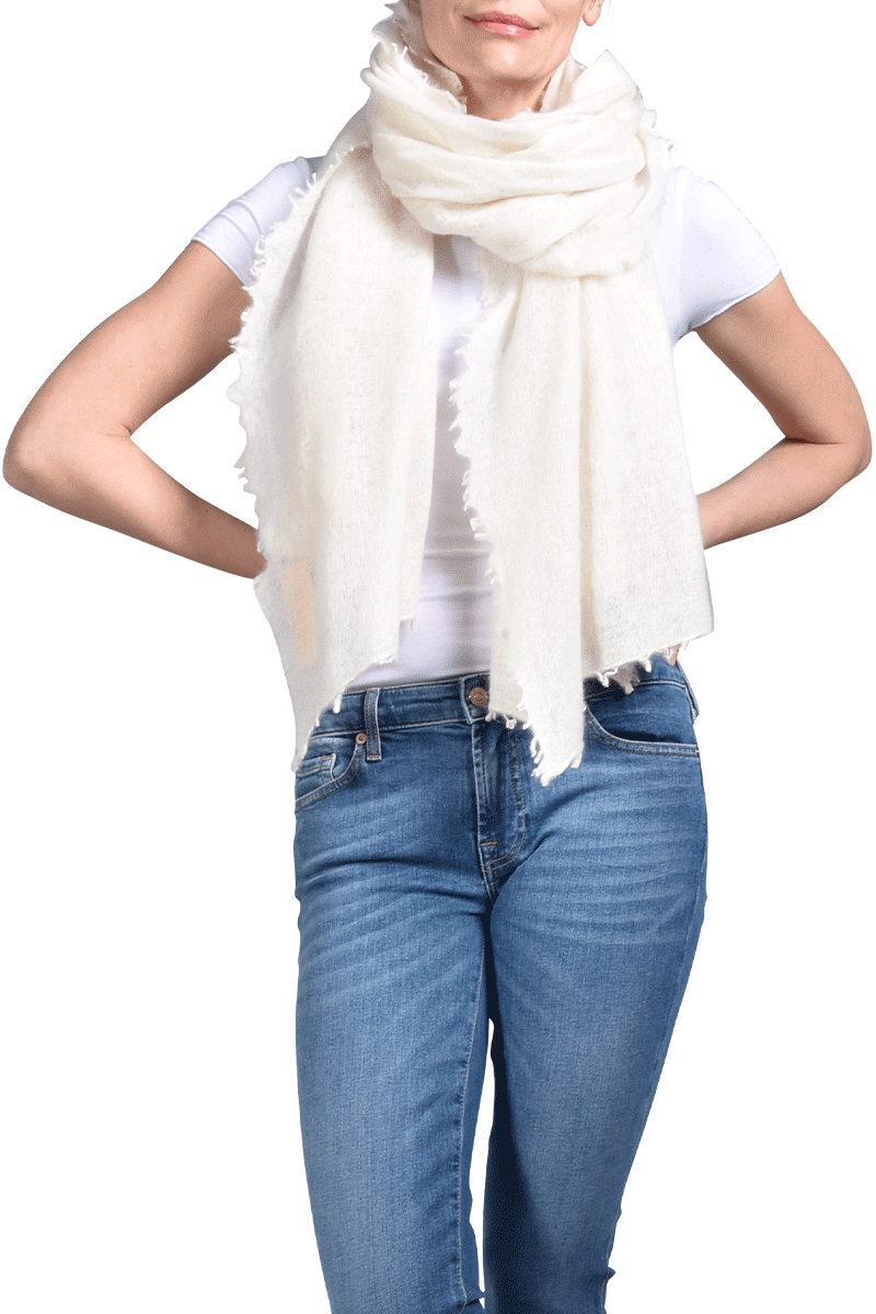 PUR SCHOEN Edles Cashmere-Tuch Von PUR SCHOEN, Natur