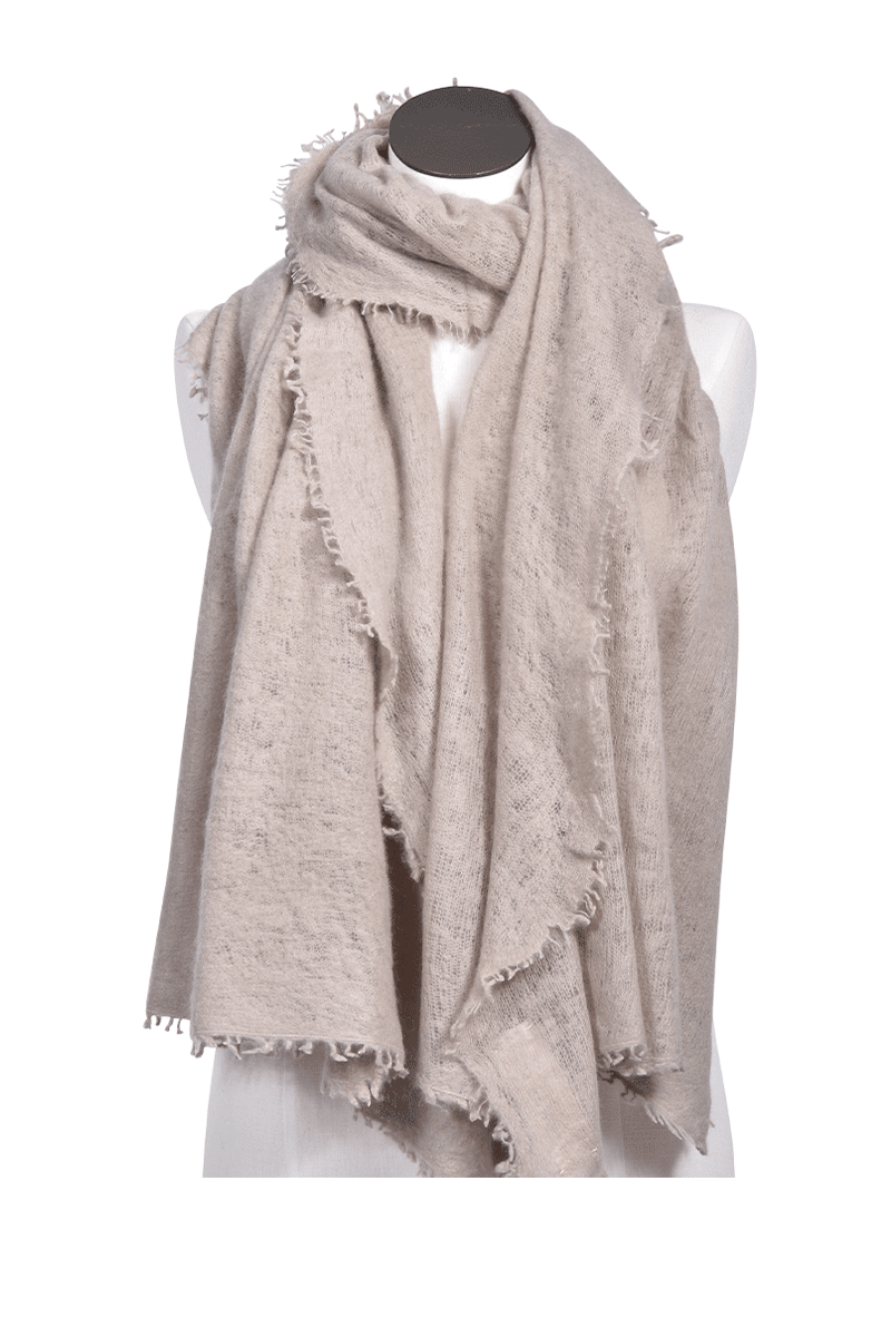 PUR SCHOEN Edles Cashmere-Tuch von PUR SCHOEN, Nougat