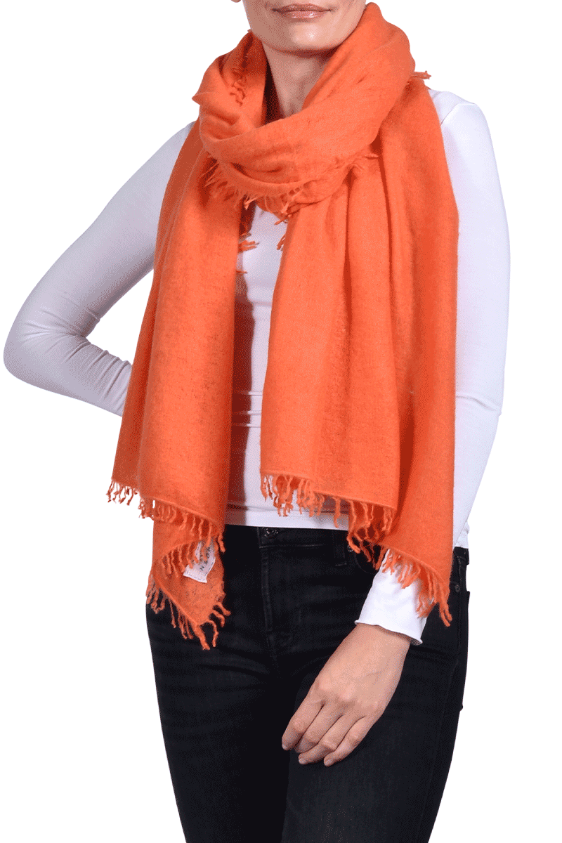 PUR SCHOEN Edles Cashmere-Tuch Von PUR SCHOEN, Orange 2