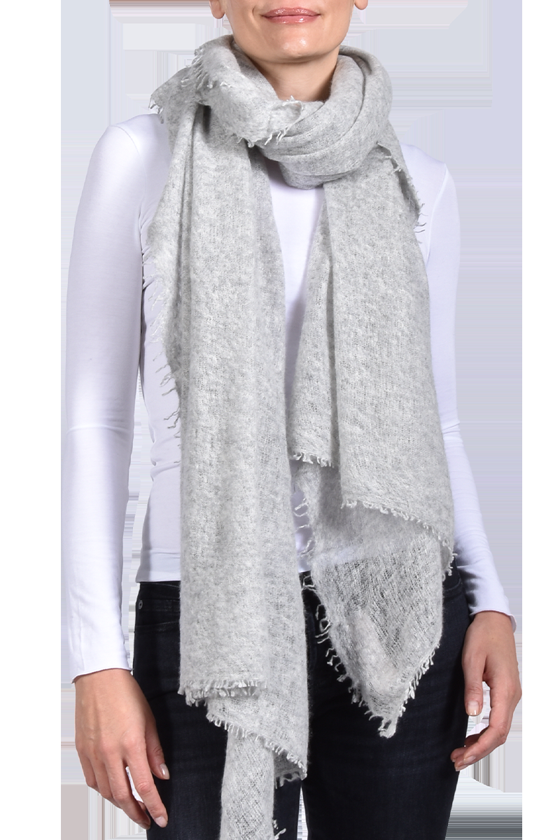 PUR SCHOEN Edles Cashmere-Tuch Von PUR SCHOEN, Silber