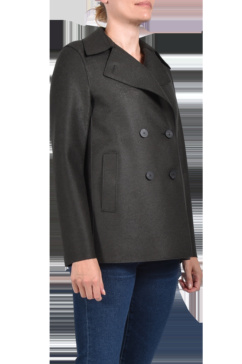 HARRIS WHARF Gewalkte Kabanjacke "A2211-MLK" Von HARRIS WHARF