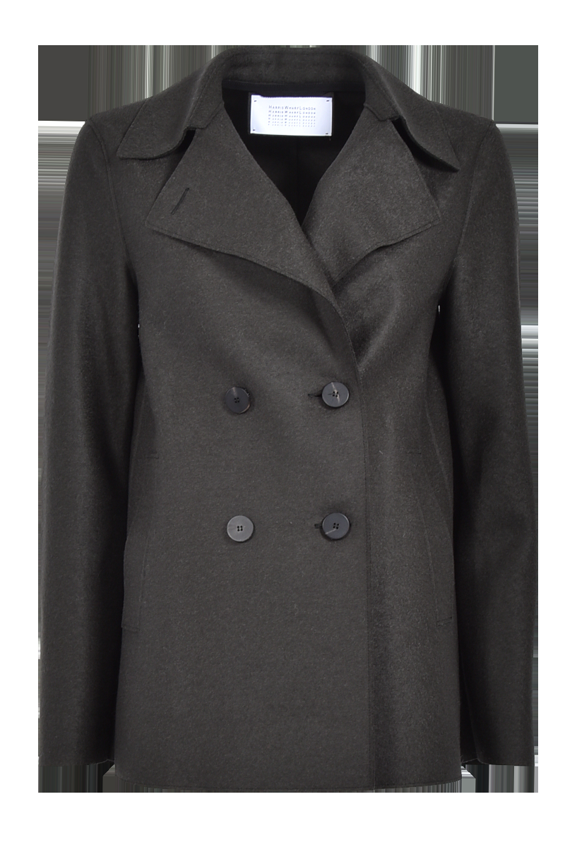 HARRIS WHARF Gewalkte Kabanjacke "A2211-MLK" von HARRIS WHARF